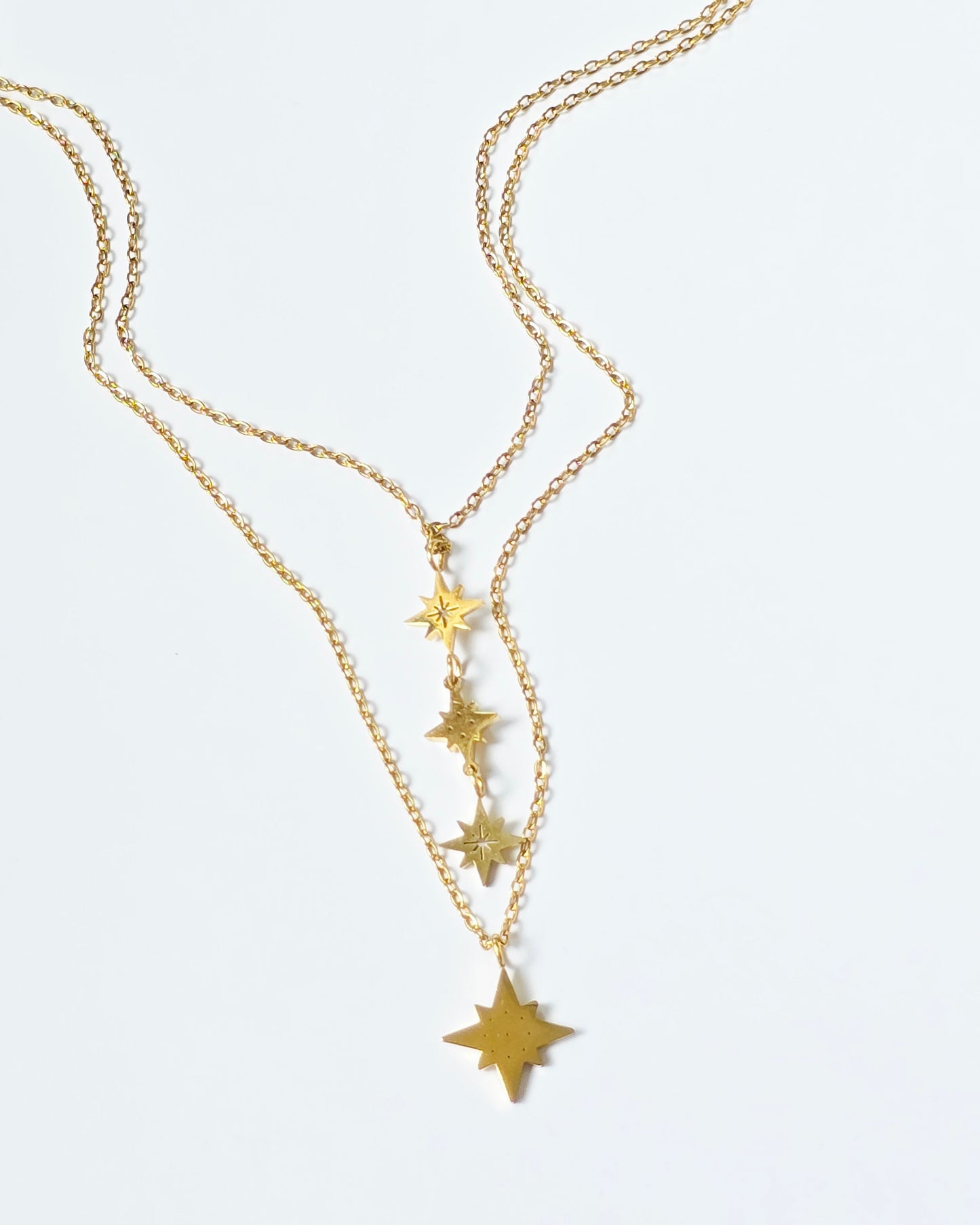 Collar doble estrellas