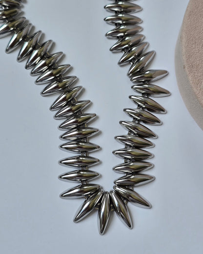Collar rombo plata