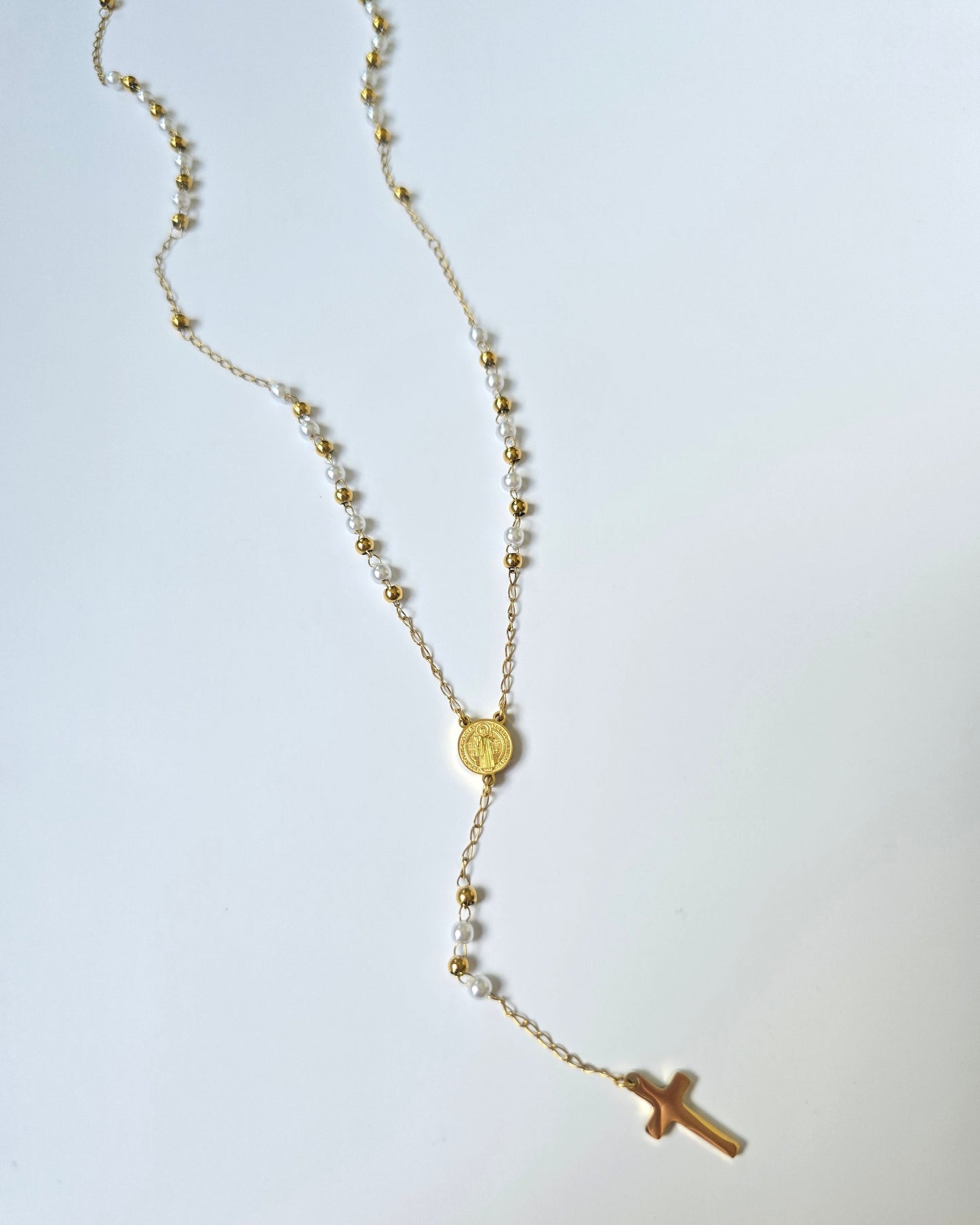 Collar Rosario perlas