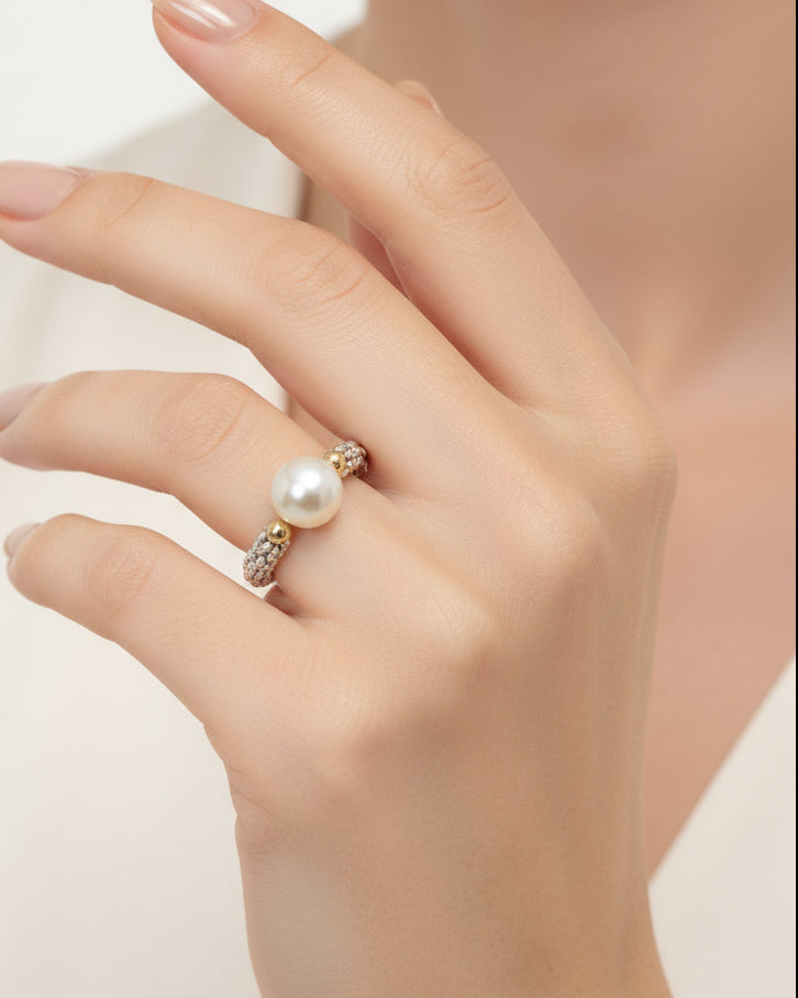 Anillo perla