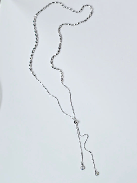 Collar 2 en 1 plata