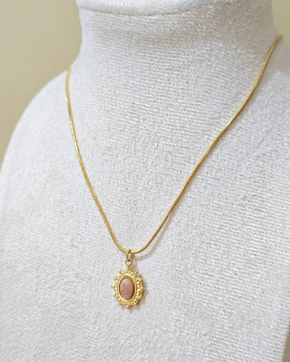 Collar  cristal rosa