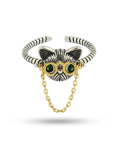 Anillos gatito lentes