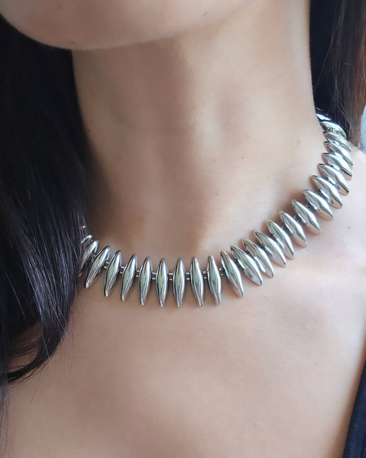 Collar rombo plata