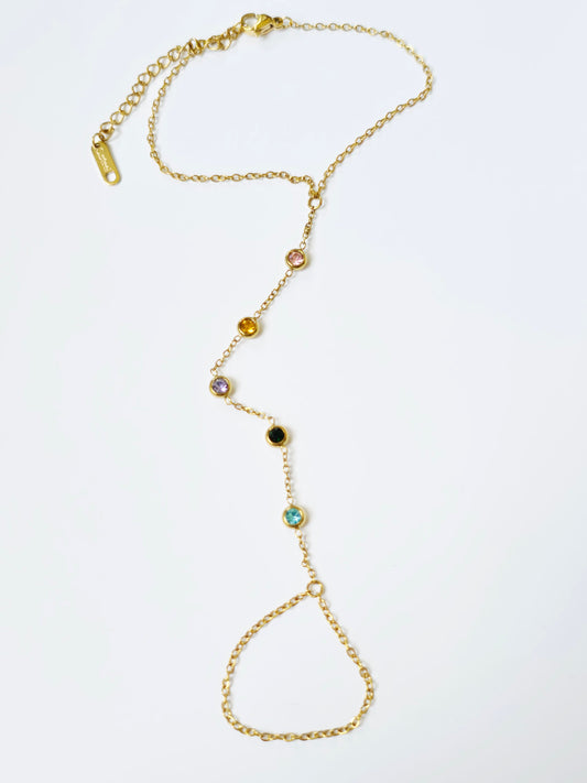 Pulsera anillo rainbow